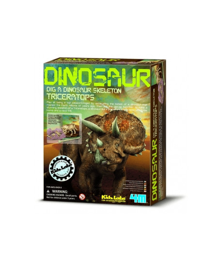 Kidzlabs paleontología esqueleto triceratops