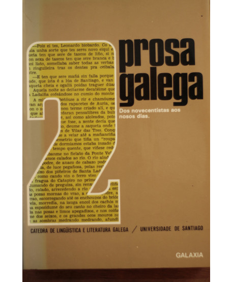 Prosa galega 2 Dos novecentistas aos nosos días